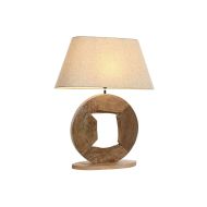 Stolná lampa Home ESPRIT Béžová Prírodná Mangové drevo 50 W 220 V 60 x 20 x 75 cm