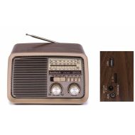 Prenosné rádio s Bluetooth Kooltech CPR POP Vintage Gaštanová