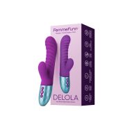 Vibrátor pre dvojicu Dual Stimulation FemmeFunn Delola Purpurová