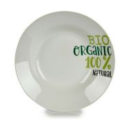 Hlboký Tanier Organic Biela zelená Ø 20,6 cm Porcelán (10 kusov)