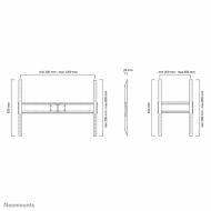 Držiak na televíziu Neomounts LFD-W1500 60-100" 150 kg