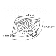 Podstavec pre slnečník Aktive Čierna Aluminium Polyesterová živica 47 x 4 x 64 cm 1 Kusy