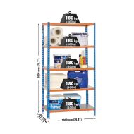 Police Simon Rack Simonclick Plus 5/500 900 kg Kov 5 Police (200 x 100 x 50 cm)