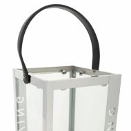 Lampa Alexandra House Living Striebro Sklo Nerezová oceľ 18 x 30 x 18 cm