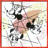 Sada Maľovanie podľa čísel Ravensburger Minnie Style 20 x 20 cm