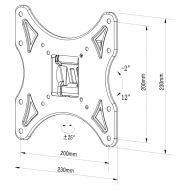 Držiak na televíziu TM Electron 26"-40" 25 kg