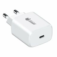 Nabíjačka do zástrčky v stene + kábel USB-C PcCom Biela 20 W