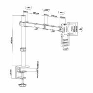 Držiak monitoru Aisens DT32TSR-039 13"