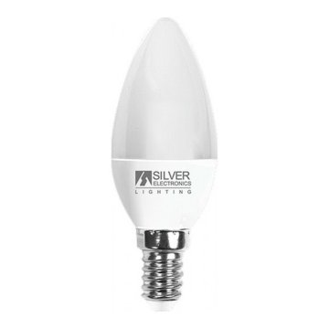 LED Žiarovka Sviečka Silver Electronics 970714 E14 7W