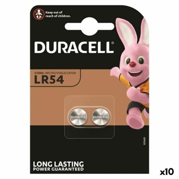 Gombíkové alkalické batérie DURACELL LR1130 LR54 2 Kusy 10 kusov 1,5 V