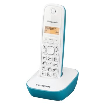 Bezdrôtový telefón Panasonic Corp. KX-TG1611SPC DECT Biela Tyrkysový Vonná Živica