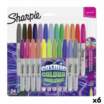 Sada fixiek Sharpie Cosmic Colour Viacfarebná (6 kusov)