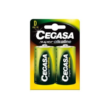 Alkalické Batérie Cegasa Bl.LR20 D 1,5V (2 uds) (12 kusov)