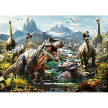 Puzzle Educa Ferocious dinosaurs 1000 Kusy