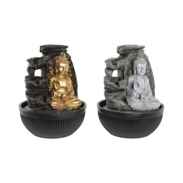 Fontána DKD Home Decor 21 x 21 x 25 cm Buddha Živica Orientálny (2 kusov)