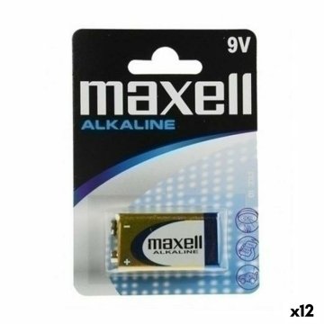 Alkalická batéria Maxell 9 V 6LR61 (12 kusov)