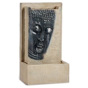 Fontána Buddha Gaštanová Sivá Živica (16 x 48 x 26,5 cm)