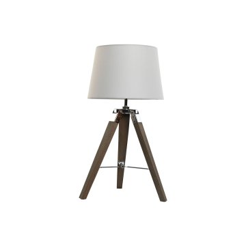 Stolná lampa Home ESPRIT Biela Gaštanová Drevo 36 x 36 x 60 cm