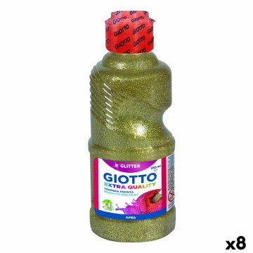 Tempera Giotto Zlatá 250 ml Trblietky (8 kusov)