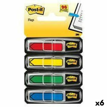 Sada lepiacich poznámkových blokov Post-it Index Viacfarebná 12 x 43,1 mm (6 kusov)