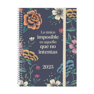 Agenda Finocam DESIGN COLLECTION A5 15,5 x 21,2 cm 2025 Kvetinový