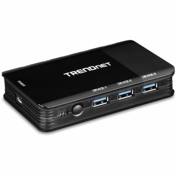 switch Trendnet TK-U404 USB Čierna