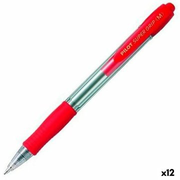 Pero Pilot Supergrip Červená 0,4 mm (12 kusov)