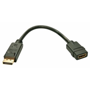 Adaptér DisplayPort na HDMI LINDY 41005 Čierna 15 cm