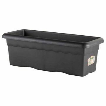 Kvetináč Plastiken Planter 80 x 26 cm Obdĺžnikový Antracit