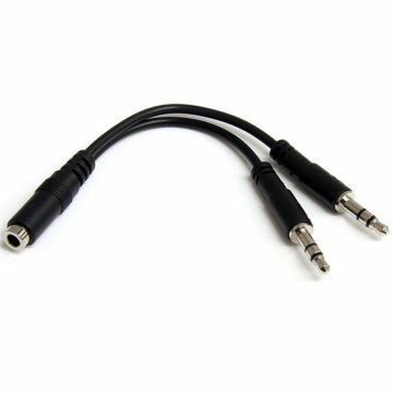 Adaptér Audio Jack Startech MUYHSFMM Čierna 0,13 m