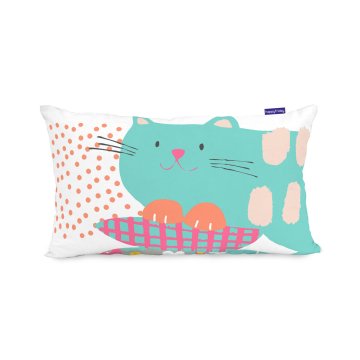 Poťah na vankúš HappyFriday Moshi Moshi Cat & Mouse Viacfarebná 50 x 30 cm