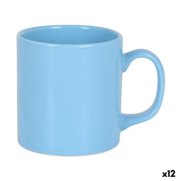 Šálka Modrá 300 ml Keramický (12 kusov)