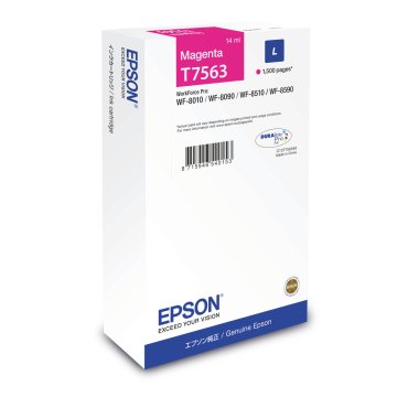 Originálne atramentové náplne Epson C13T75634N Červená Purpurová