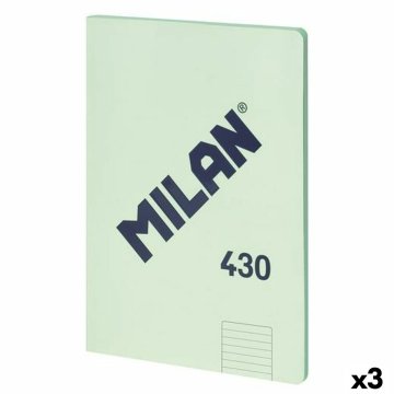 Zošiť Milan 430 zelená A4 48 Listy 21 x 29,7 cm (3 kusov)