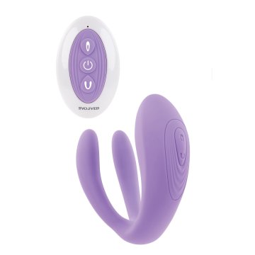 Vibrátor pre dvojicu Dual Stimulation Evolved Purpurová