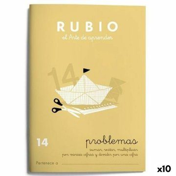 Zošit na matematiku Rubio Nº 14 A5 Španielčina 20 Listy (10 kusov)