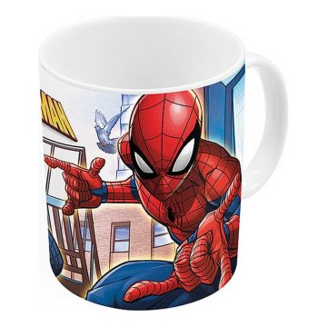 Hrnček Spider-Man Great power Modrá Červená Keramický 350 ml