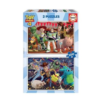 Sada 2 puzzle Toy Story Ready to play 100 Kusy 40 x 28 cm