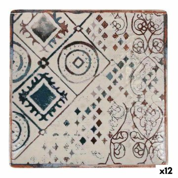 Dezertný tanier La Mediterránea Grecia Porcelán 18 x 18 x 2 cm (12 kusov)