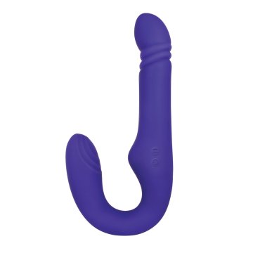 Masturbátor v tvare vagíny a zadku Double Penetration Adam & Eve Ultimate Thrusting Strapless Purpur