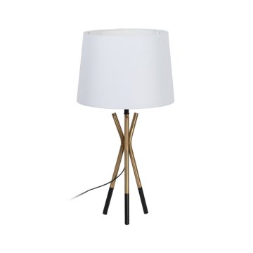 Stolná lampa Biela Čierna Zlatá Železo 40 W 33 x 33 x 63,5 cm