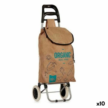 Nákupný vozík Organic Gaštanová 3,3 L 36 x 95 x 35 cm (10 kusov)