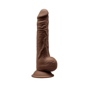 Realistické dildo Silexd Gaštanová