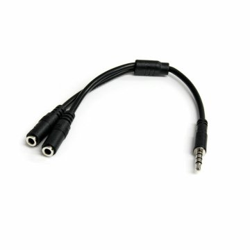 Adaptér Audio Jack Startech MUYHSMFF Čierna 0,2 m