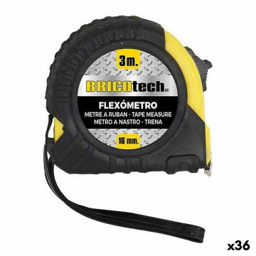 Zvinovací meter Bricotech Bricotech 13,5 x 8,5 x 3 cm (36 Kusov) (3 m)