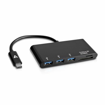 USB rozbočovač V7 V7UC3U-HUB-BLK-1E