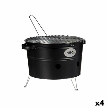 Prenosný Barbeque gril Železo Zinok 35 x 21 x 42 cm (4 kusov)