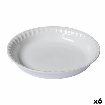 Forma na torty Pyrex Supreme Biela Keramický Okrúhly 25,5 x 25,5 x 4 cm 6 kusov