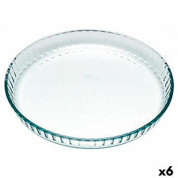 Forma na torty Pyrex Classic Vidrio Transparentná Sklo Plochý Okrúhly 25 x 25 x 4 cm 6 kusov