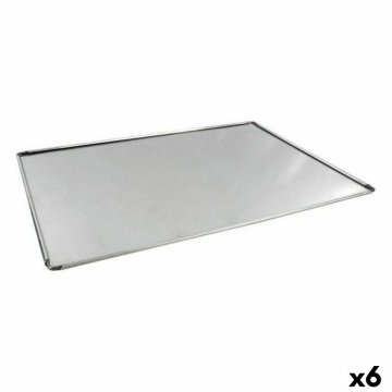 Plech do rúry VR Striebristý Aluminium Obdĺžnikový 48 x 34 x 0,5 cm (6 kusov)